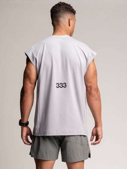 Trinity Cap Sleeve Tank - Light Grey