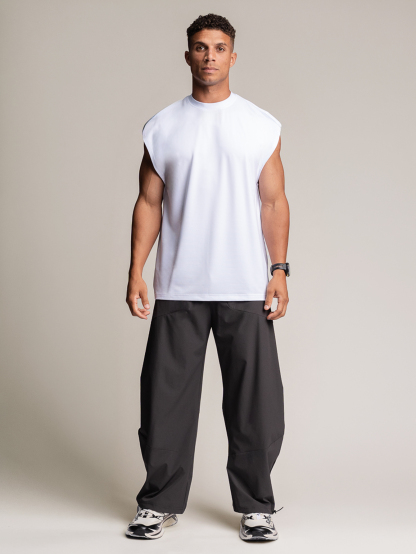 Trinity Cap Sleeve Tank - White