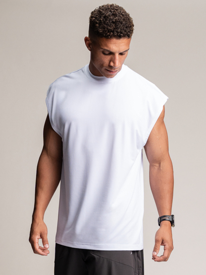 Trinity Cap Sleeve Tank - White