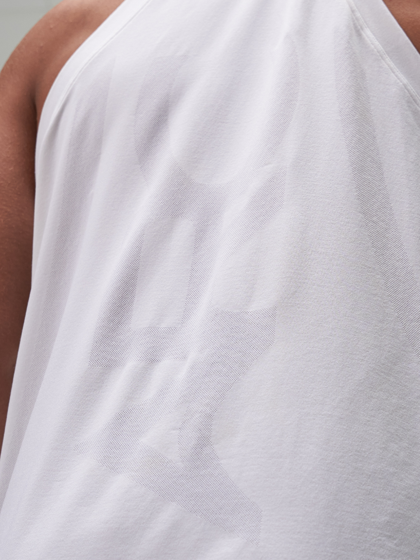 ARC Activewear Seamless White Tank Top Stringer Sports Tank Running Gym Workout Summer