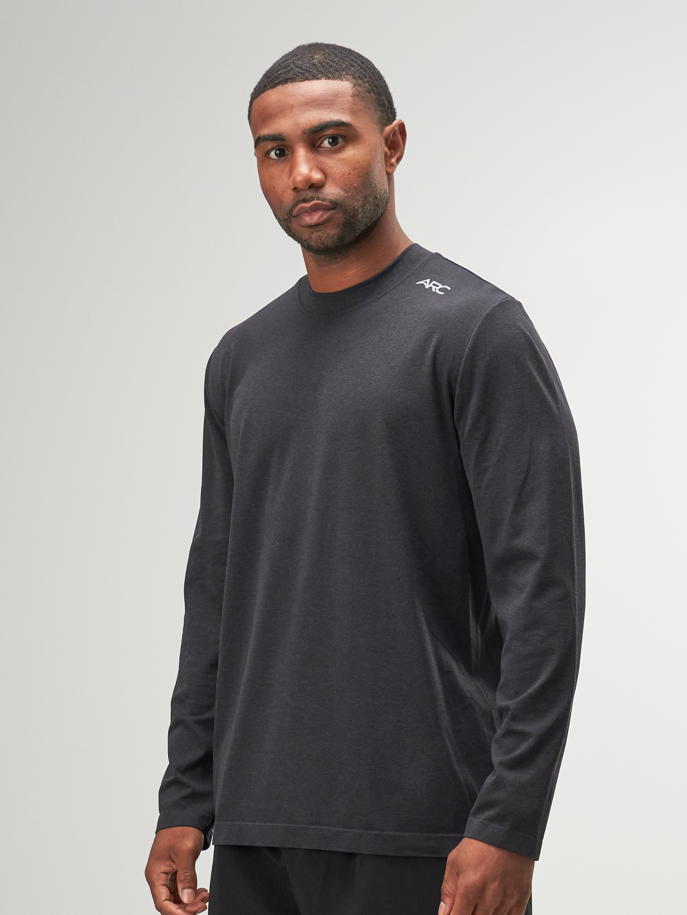 ARC Activewear Seamless Performance Top T Shirt Gym Workout Long Sleeve
