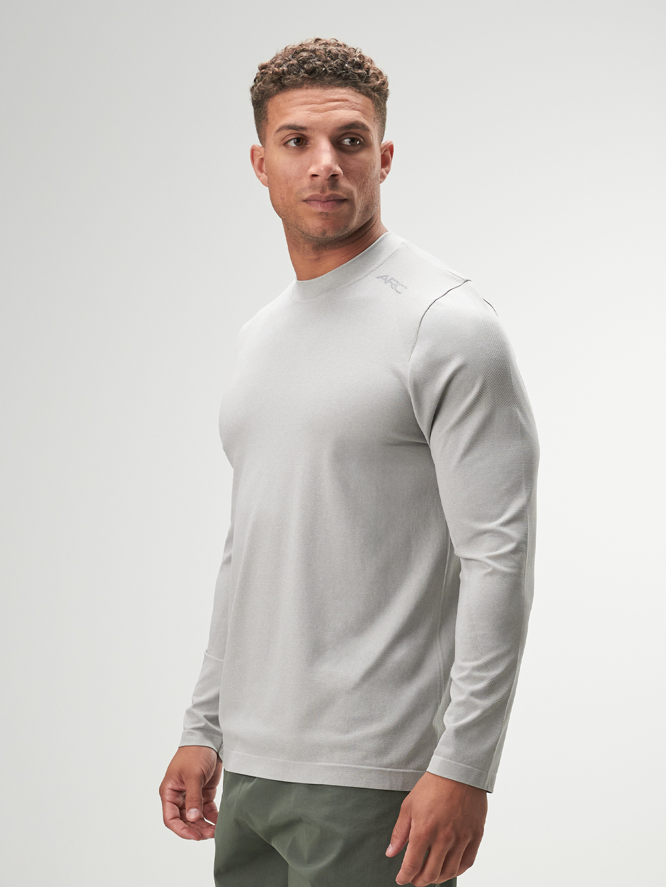 ARC Activewear Seamless Performance Top T Shirt Gym Workout Long Sleeve