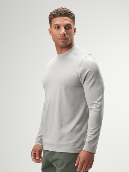 ARC Activewear Seamless Performance Top T Shirt Gym Workout Long Sleeve