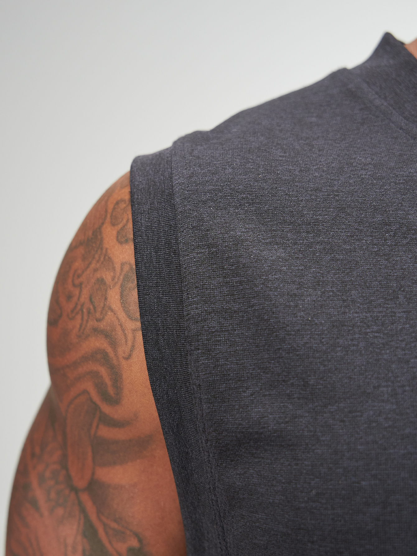 ARC Activewear Seamless Performance Cuttoff Tank Cap Sleeve Top T Shirt Gym Workout