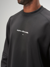 Arc Men's Simple Print Quick-Dry Round Crew Neck Casual Long Sleeve T-Shirt, Fall