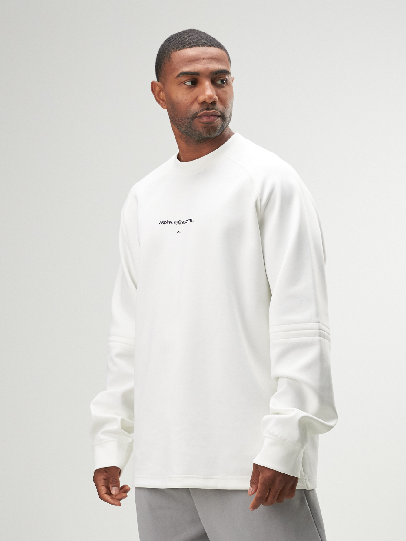 Arc Men'S Simple Print Quick-Dry Round Crew Neck Casual Long Sleeve T-Shirt