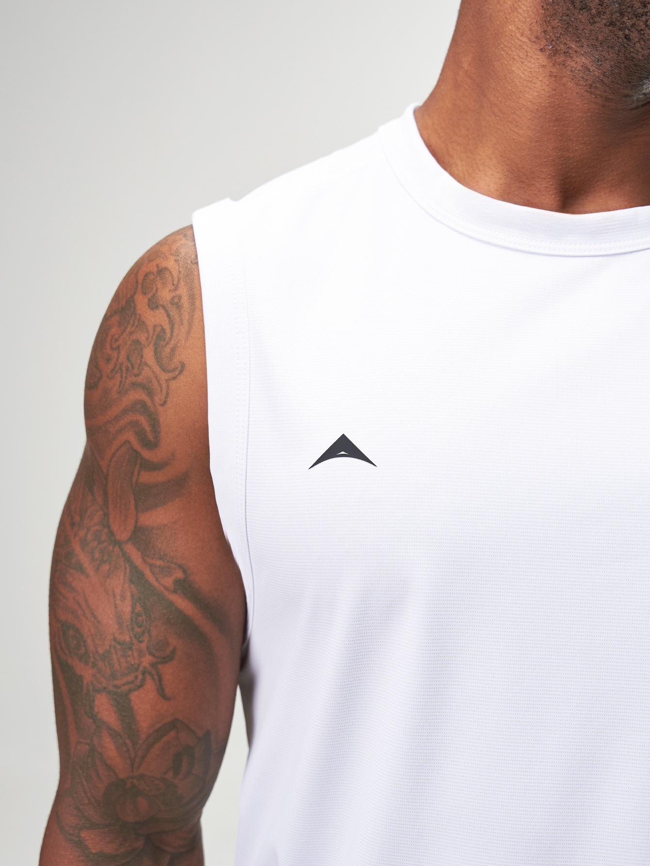 ARC Activewear Performance Cuttoff Tank Cap Sleeve Top T Shirt Gym Workout Muscle Tank