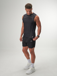 ARC Activewear Performance Cuttoff Tank Cap Sleeve Top T Shirt Gym Workout Muscle Tank