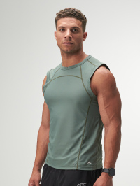 ARC Activewear Performance Cuttoff Tank Cap Sleeve Top T Shirt Gym Workout Muscle Tank