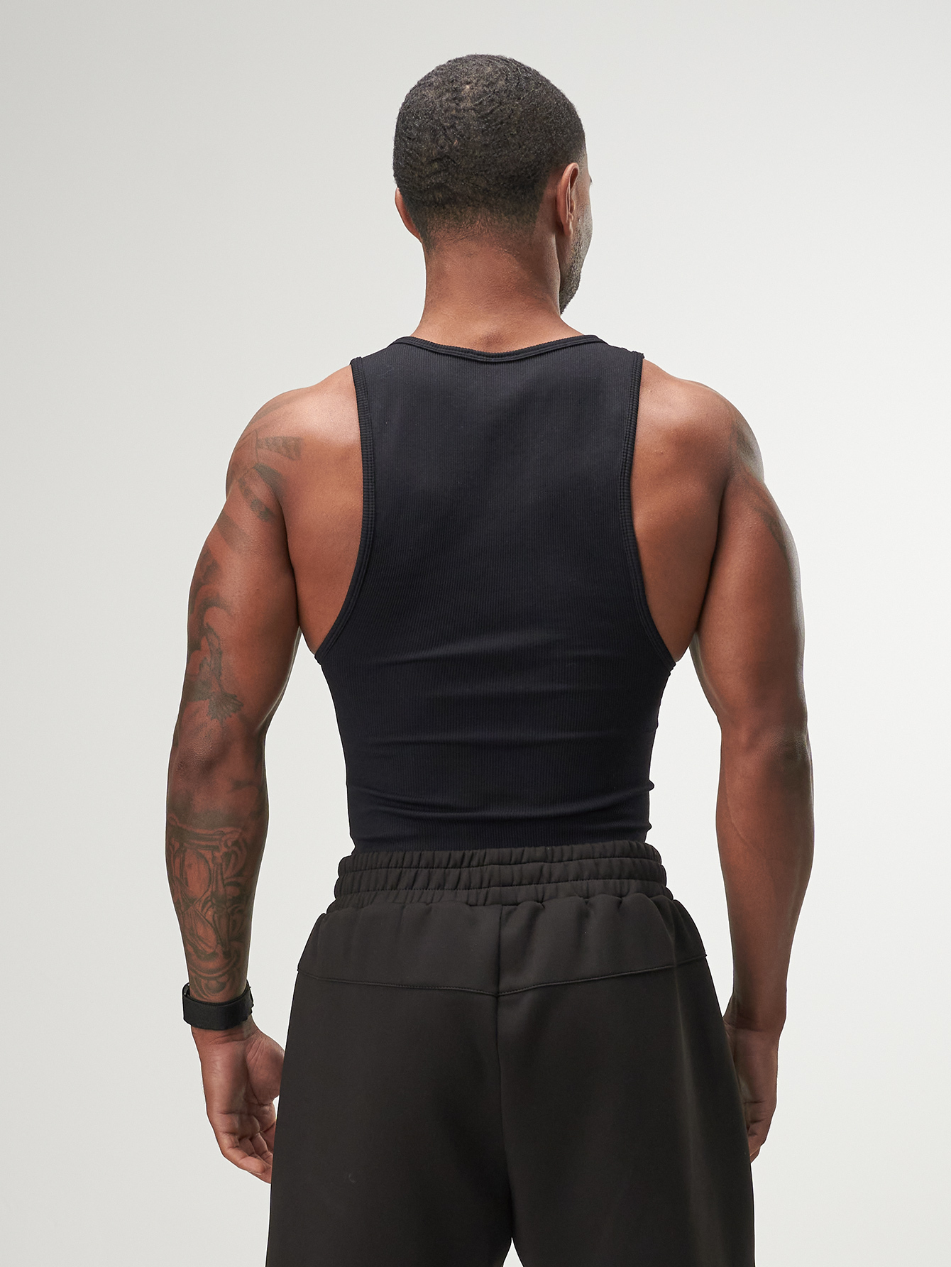 ARC Activewear Performance Cuttoff Tank Cap Sleeve Top T Shirt Gym Workout Muscle Tank