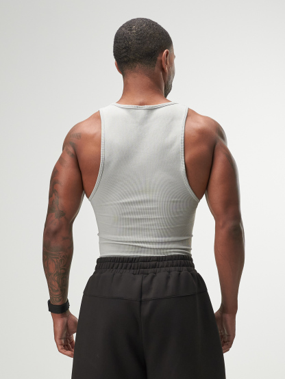 ARC Activewear Performance Cuttoff Tank Cap Sleeve Top T Shirt Gym Workout Muscle Tank