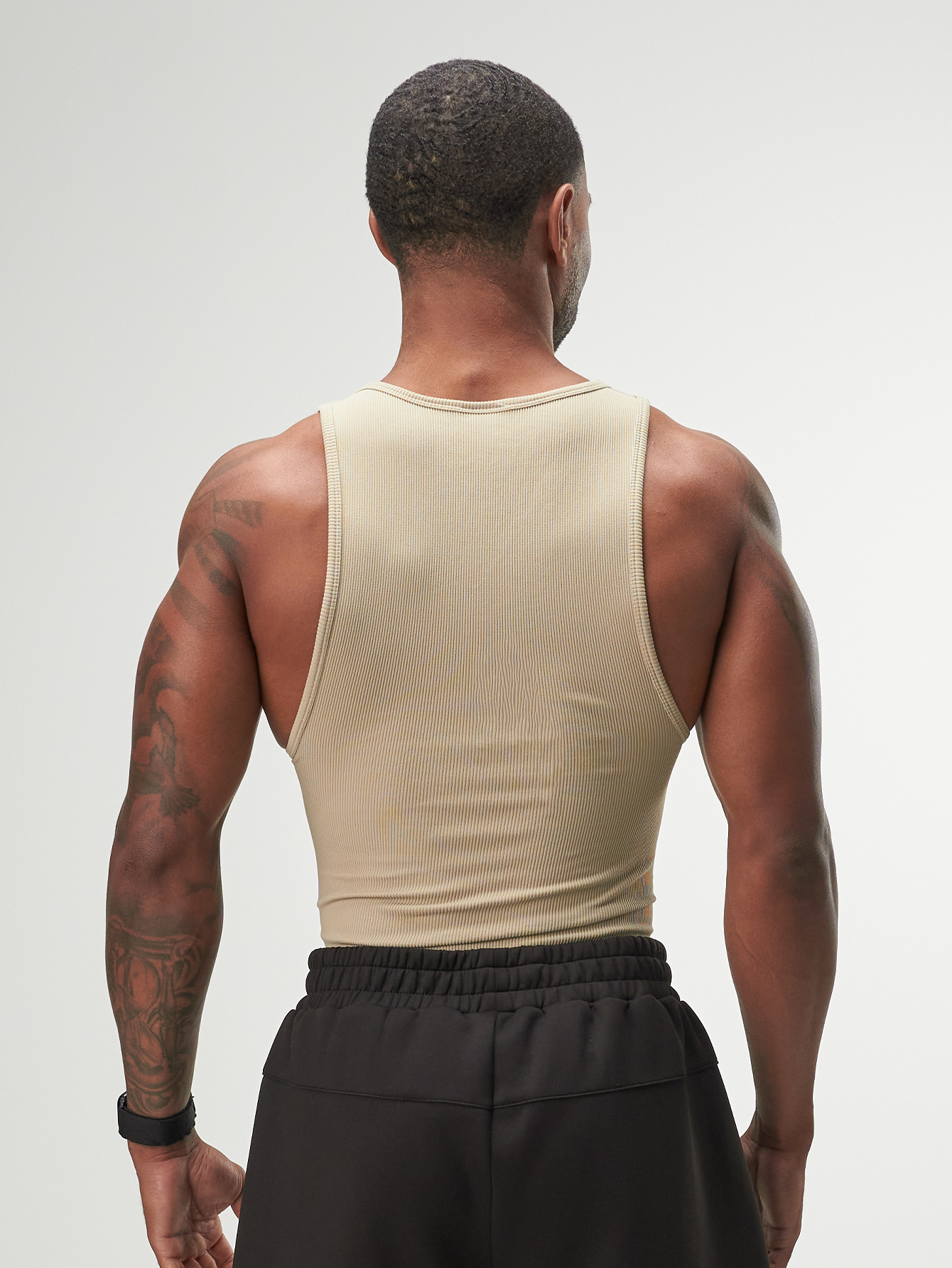 ARC Activewear Performance Cuttoff Tank Cap Sleeve Top T Shirt Gym Workout Muscle Tank