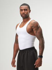 ARC Activewear Performance Cuttoff Tank Cap Sleeve Top T Shirt Gym Workout Muscle Tank