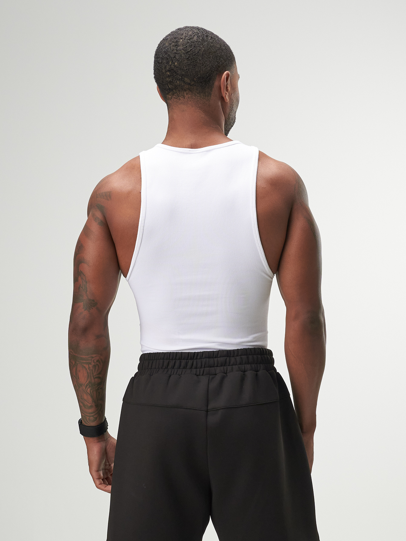 ARC Activewear Performance Cuttoff Tank Cap Sleeve Top T Shirt Gym Workout Muscle Tank