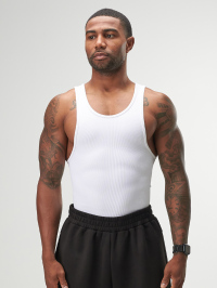 ARC Activewear Performance Cuttoff Tank Cap Sleeve Top T Shirt Gym Workout Muscle Tank