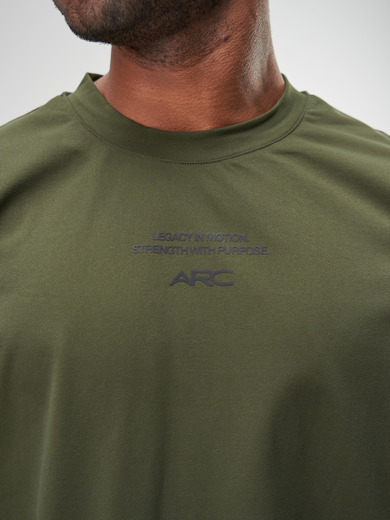 ARC Activewear Oversized Long Sleeve T Shirt Performance Top Gym Workout