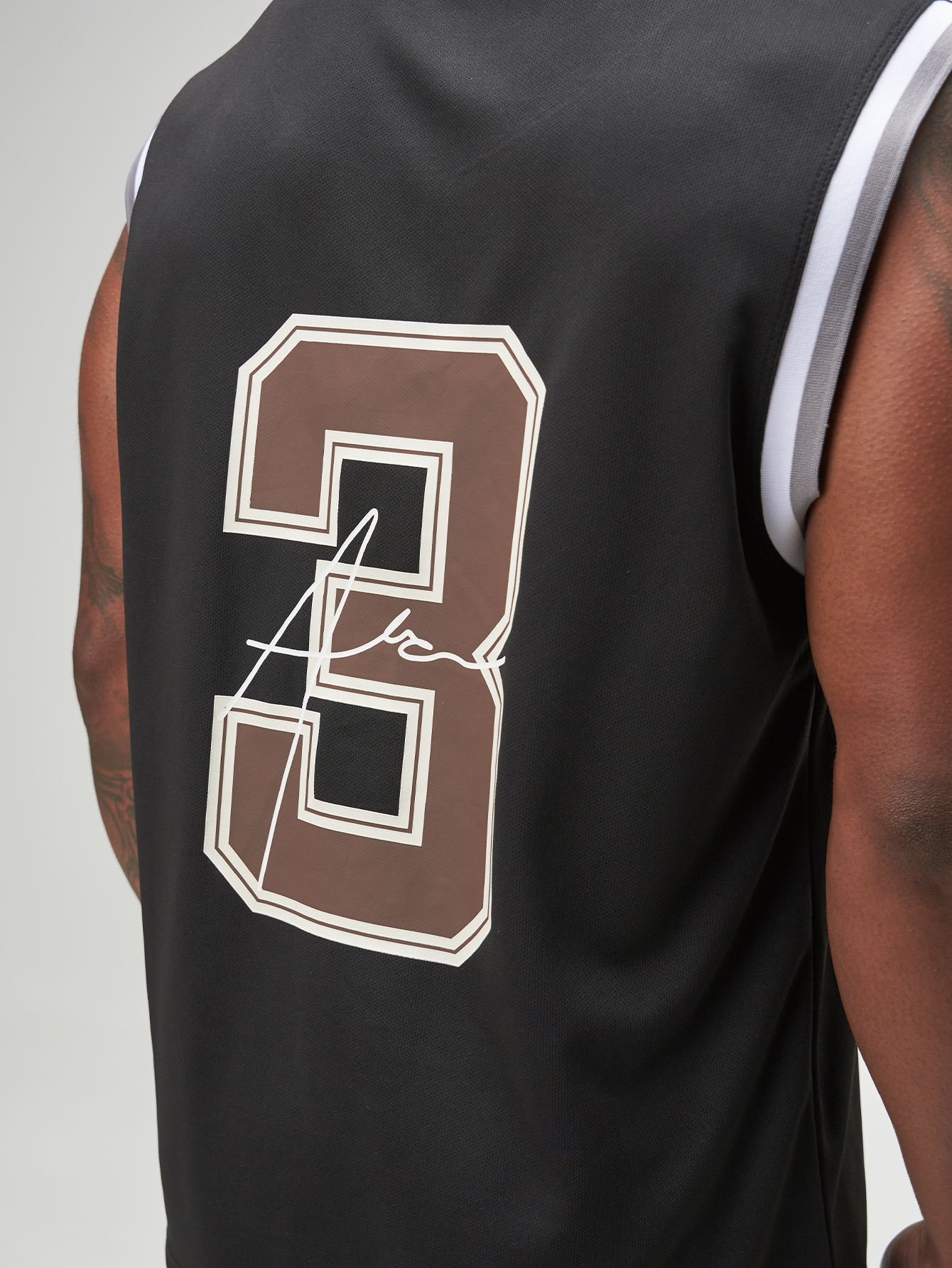 ARC Activewear Performance Cuttoff Tank Cap Sleeve Top T Shirt Gym Workout Muscle Tank Basketball Jersey