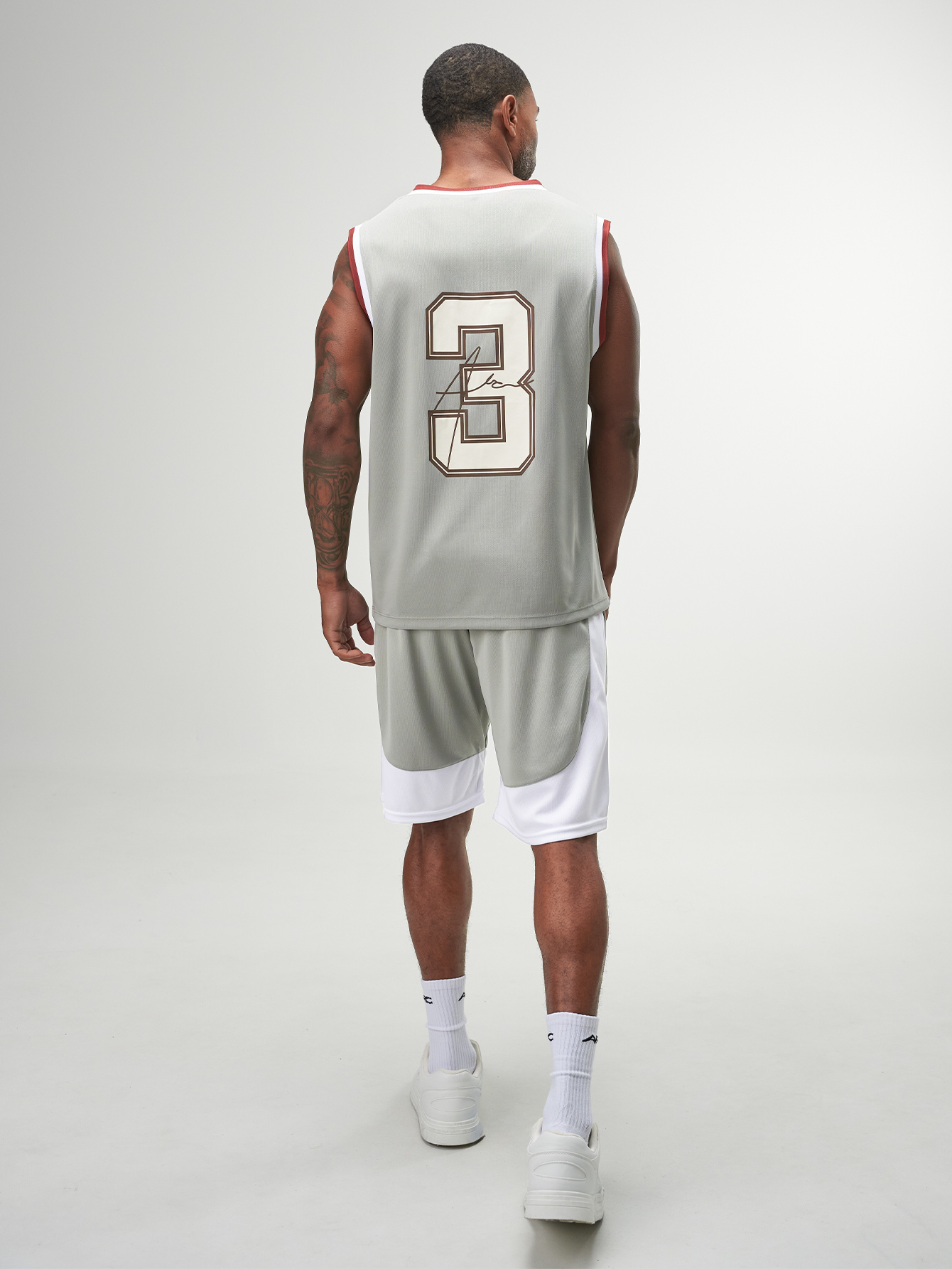 ARC Activewear Performance Cuttoff Tank Cap Sleeve Top T Shirt Gym Workout Muscle Tank Basketball Jersey