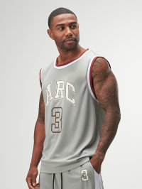 ARC Activewear Performance Cuttoff Tank Cap Sleeve Top T Shirt Gym Workout Muscle Tank Basketball Jersey