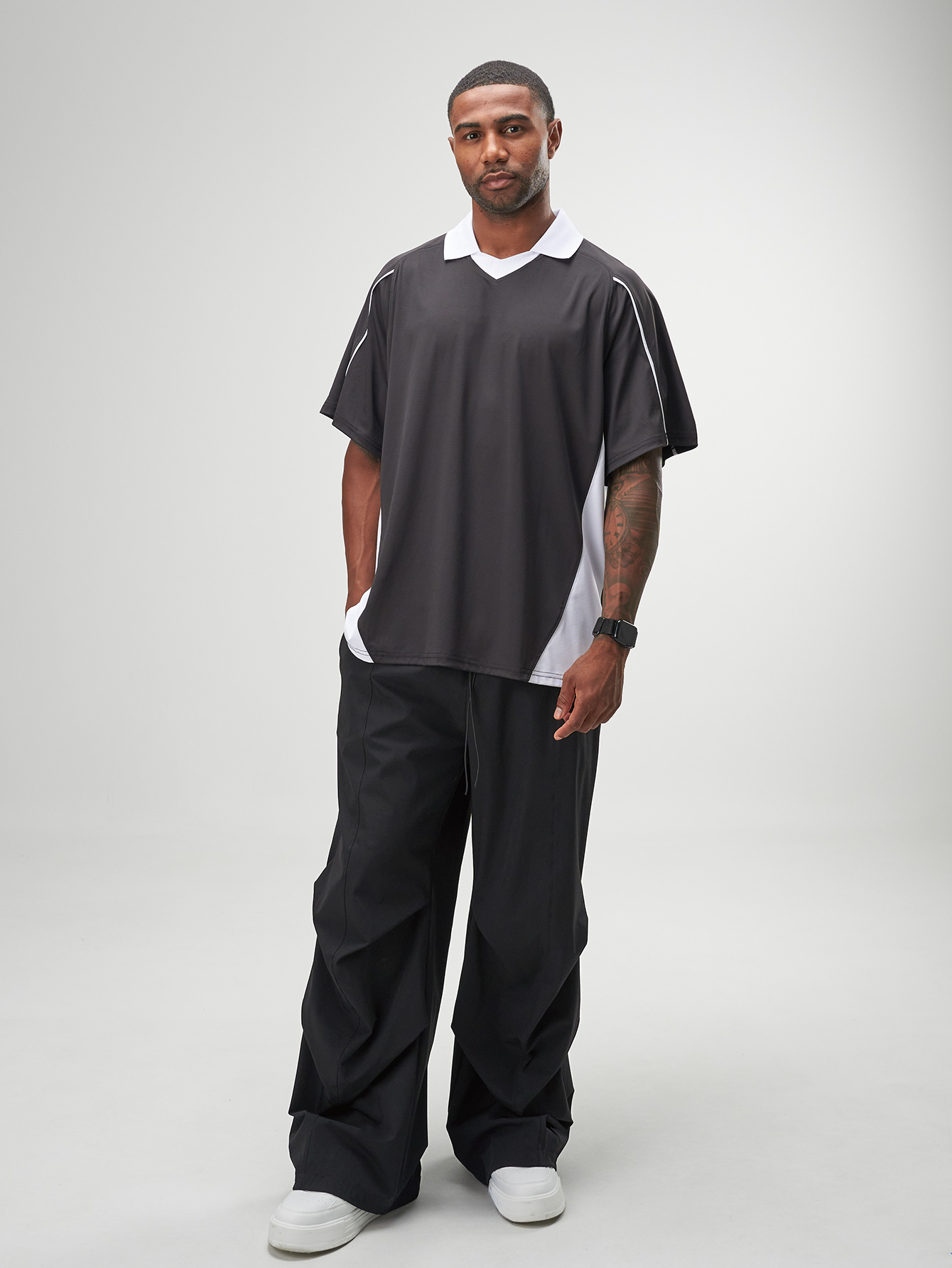 ARC Activewear Oversized T Shirt Performance Top Gym Workout Rugby Jersey