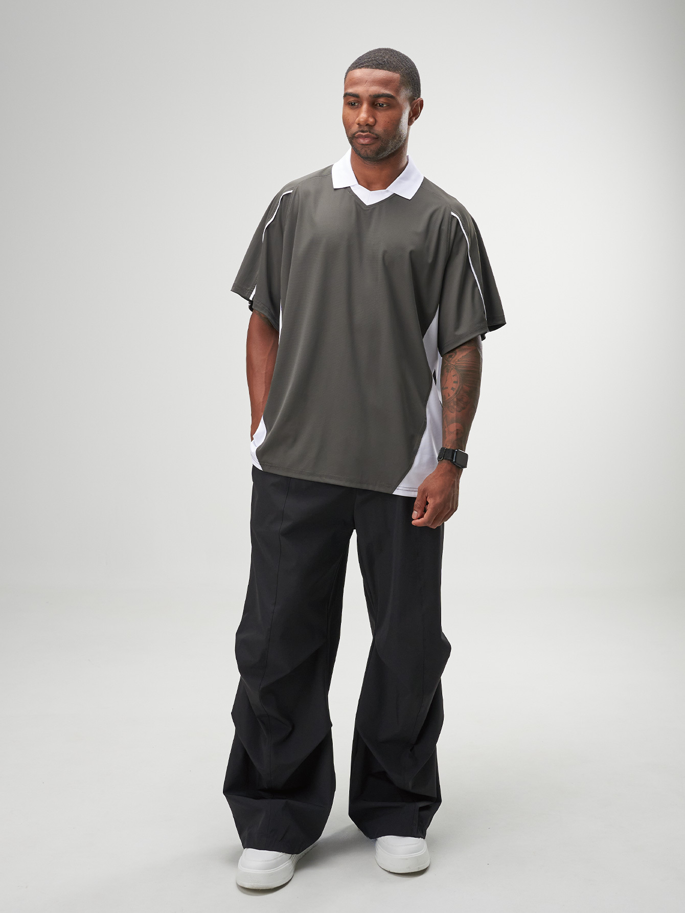 ARC Activewear Oversized T Shirt Performance Top Gym Workout Rugby Jersey