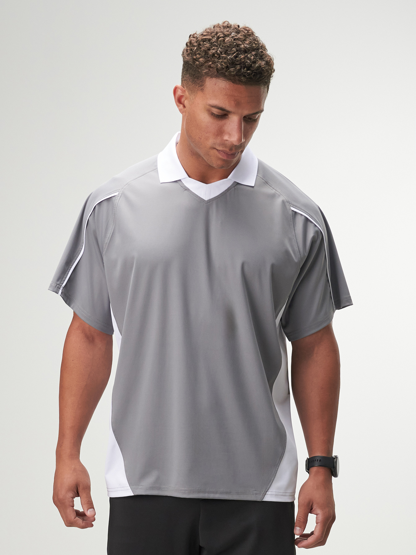 ARC Activewear Oversized T Shirt Performance Top Gym Workout Rugby Jersey