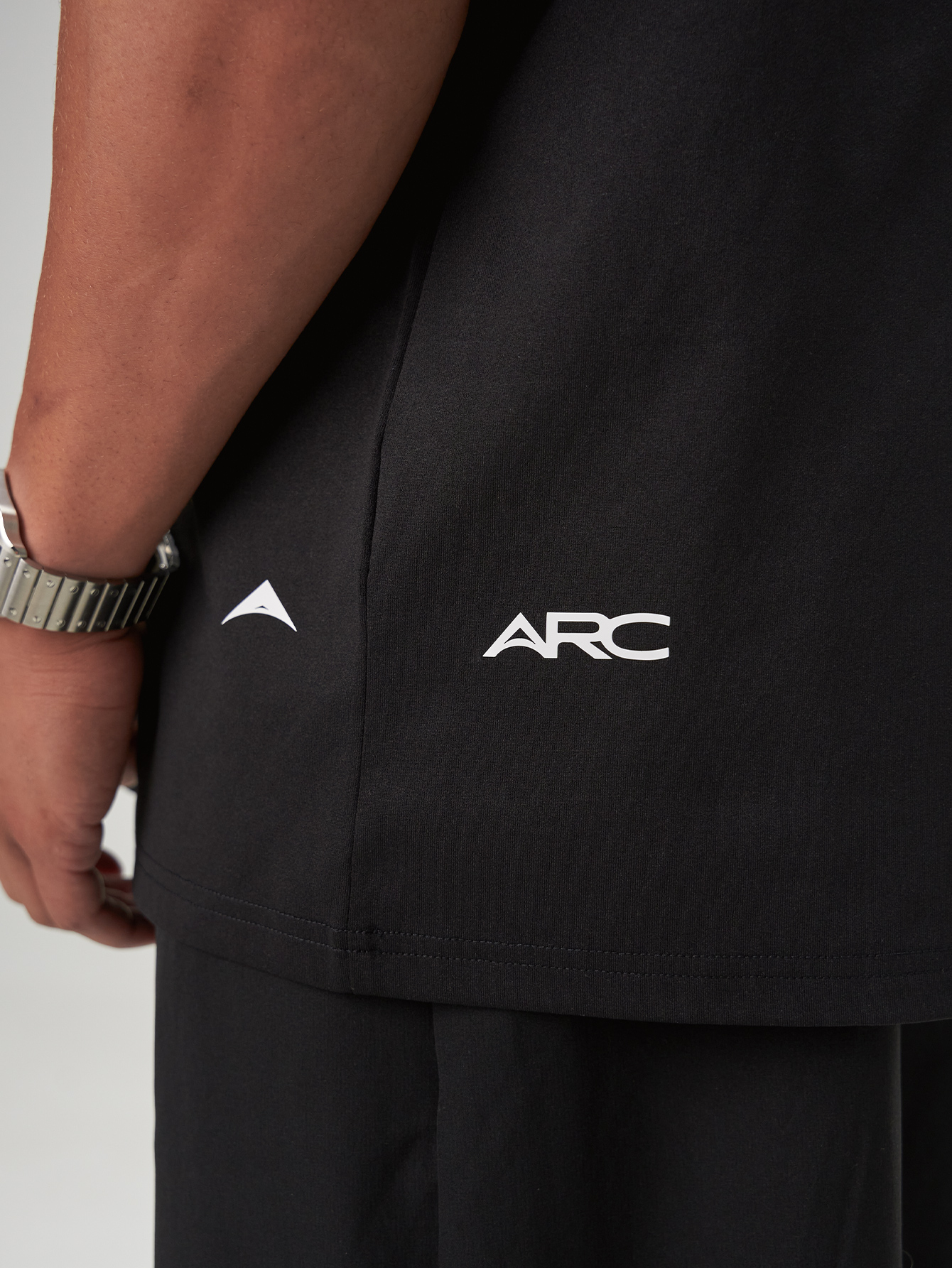 ARC Activewear Oversized T Shirt Performance Top Gym Workout Henley