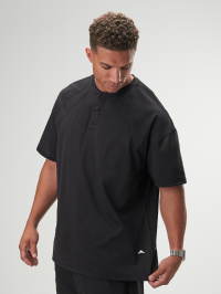 ARC Activewear Oversized T Shirt Performance Top Gym Workout Henley