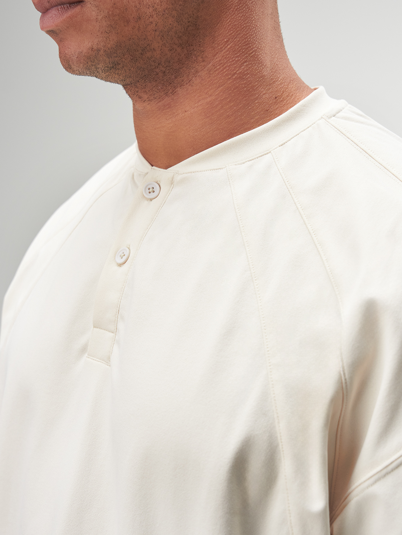 ARC Activewear Oversized T Shirt Performance Top Gym Workout Henley