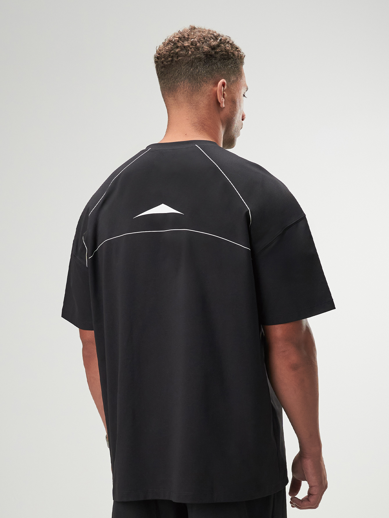 ARC Activewear Oversized T Shirt Performance Top Gym Workout Henley