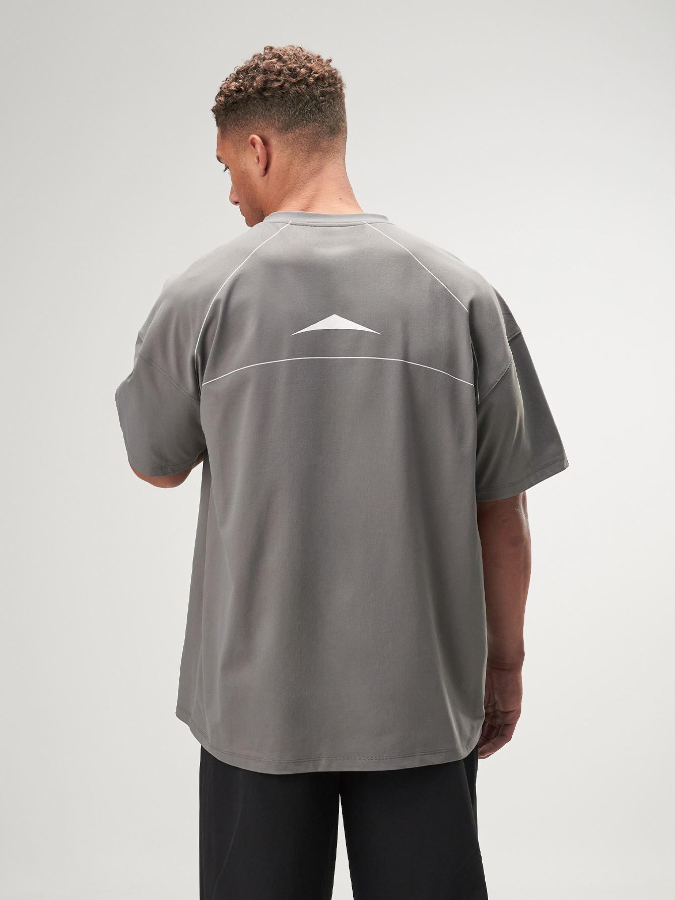 ARC Activewear Oversized T Shirt Performance Top Gym Workout Henley