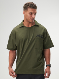 ARC Activewear Oversized Long Sleeve T Shirt Performance Top Gym Workout Jersey Polo