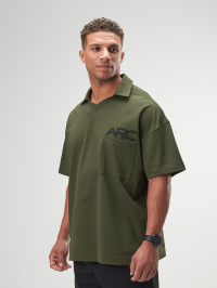 ARC Activewear Oversized Long Sleeve T Shirt Performance Top Gym Workout Jersey Polo