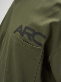 ARC Activewear Oversized Long Sleeve T Shirt Performance Top Gym Workout Jersey Polo