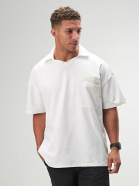 ARC Activewear Oversized Long Sleeve T Shirt Performance Top Gym Workout Jersey Polo