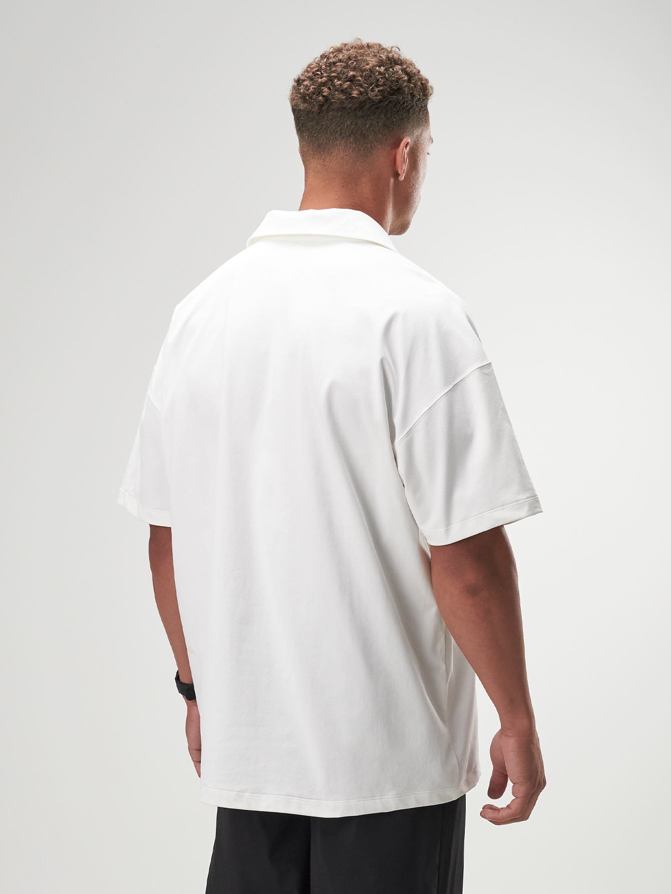 ARC Activewear Oversized Long Sleeve T Shirt Performance Top Gym Workout Jersey Polo