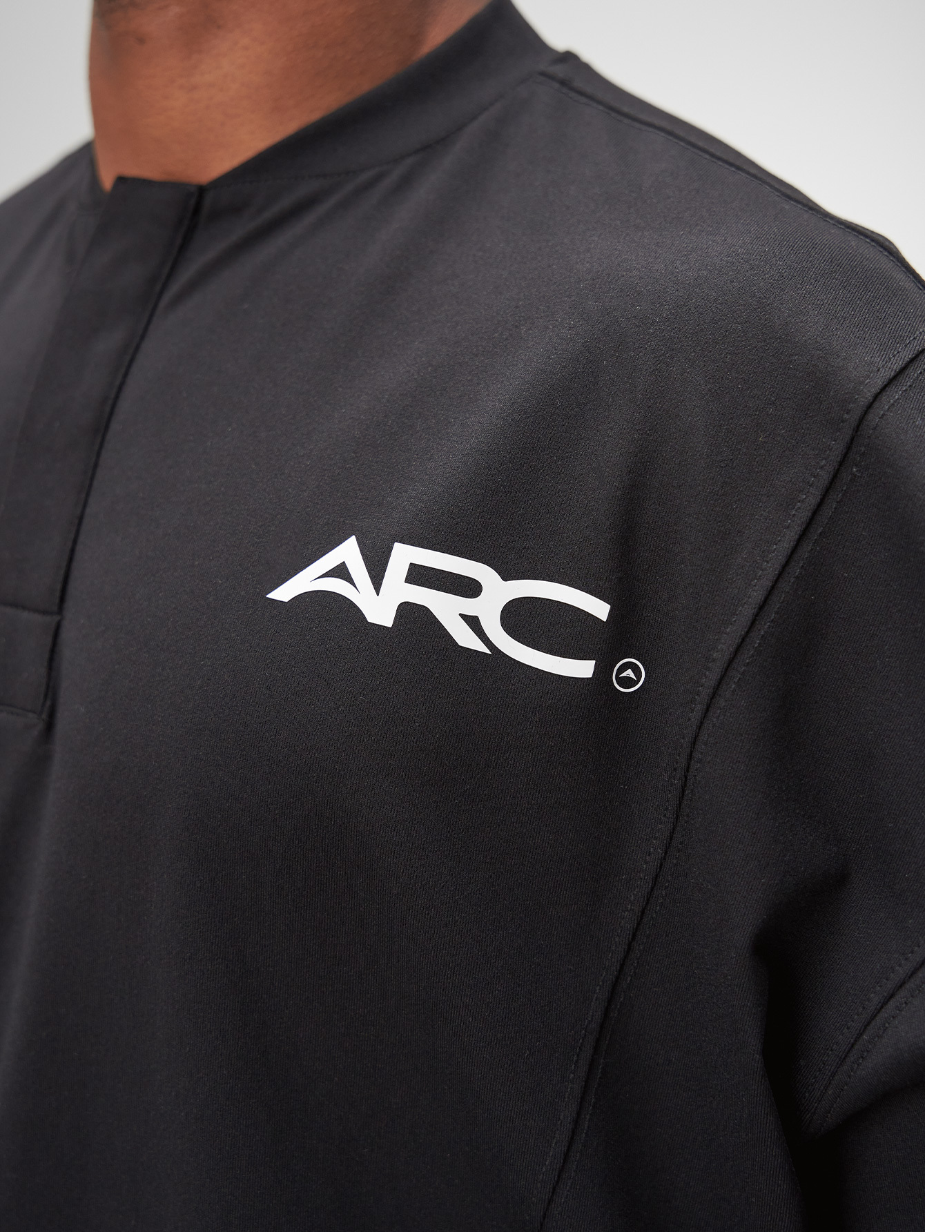 ARC Activewear Boxy Oversized Polo Shirt Performance Top Gym Workout