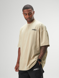 ARC Activewear Boxy Oversized Polo Shirt Performance Top Gym Workout