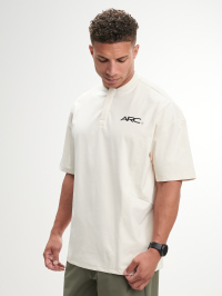 ARC Activewear Boxy Oversized Polo Shirt Performance Top Gym Workout