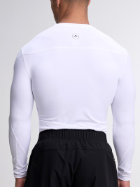 Men's Compression Tight Fitting Performnace Gym Stretchy Weightlifting Running Long Sleeve