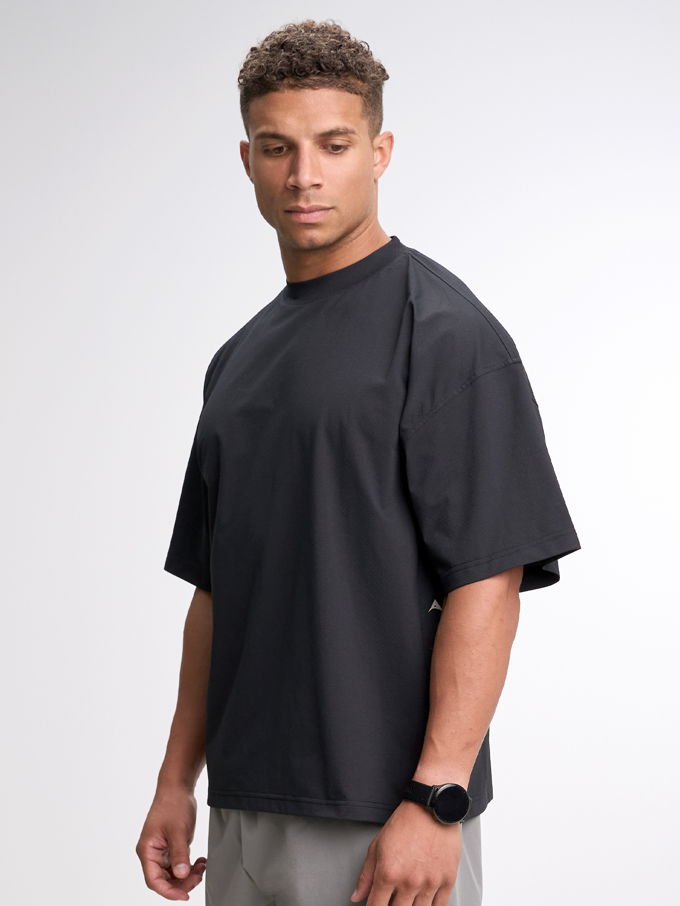 Men's Casual Versatile Letter Print Oversized Sports T-Shirt