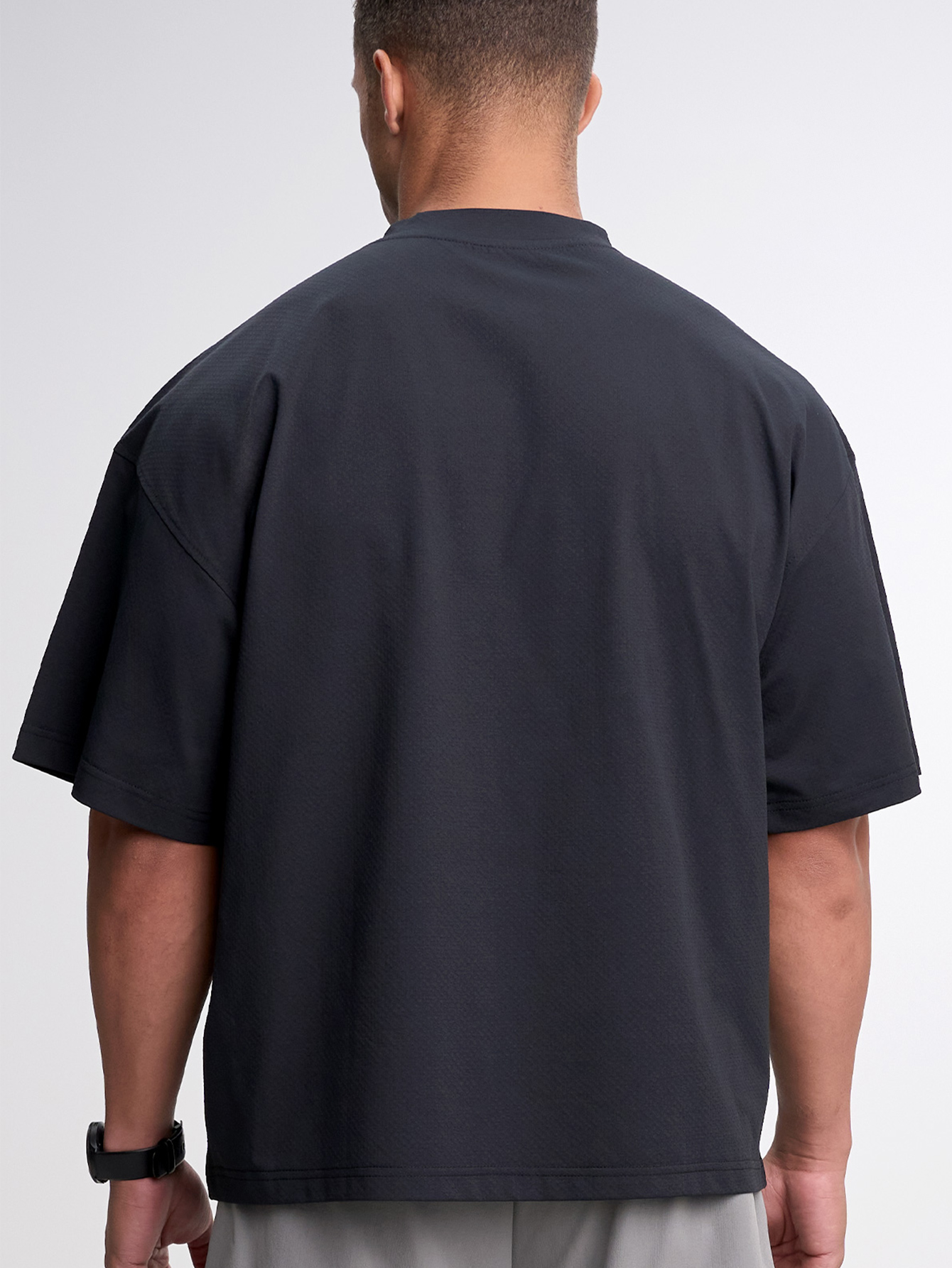 Men's Casual Versatile Letter Print Oversized Sports T-Shirt