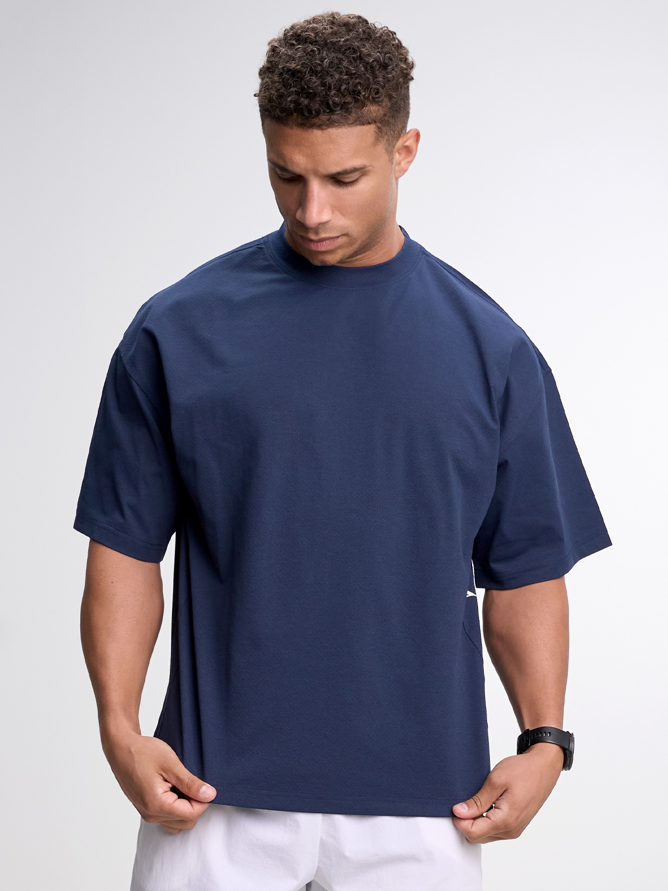 Men's Casual Versatile Letter Print Oversized Sports T-Shirt
