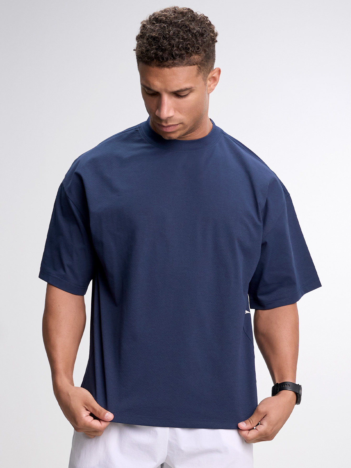 Men's Casual Versatile Letter Print Oversized Sports T-Shirt