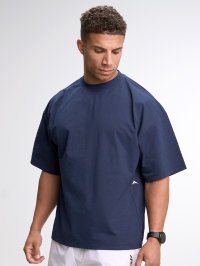 Men's Casual Versatile Letter Print Oversized Sports T-Shirt