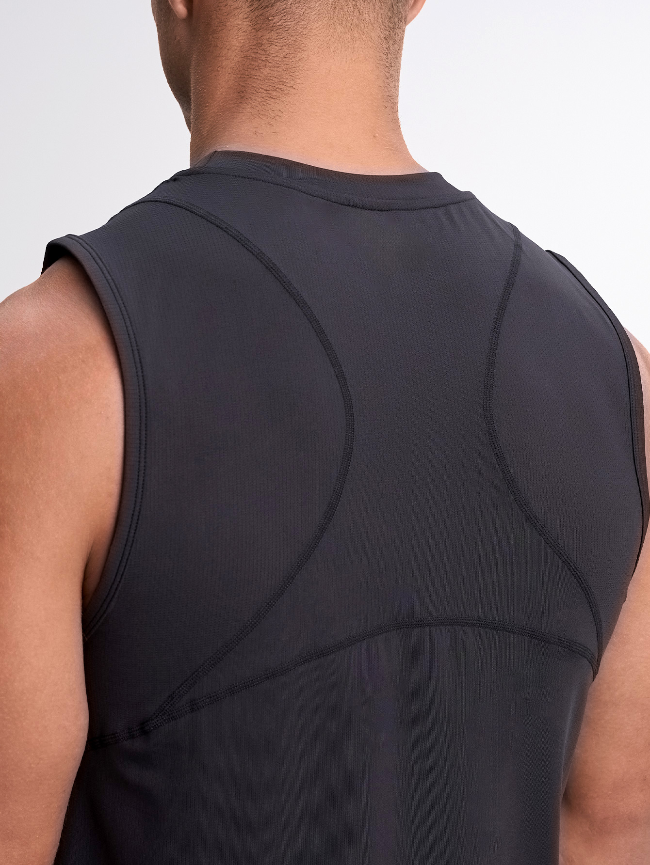 Men's Letter Print Round Neck Casual Versatile Tank Top