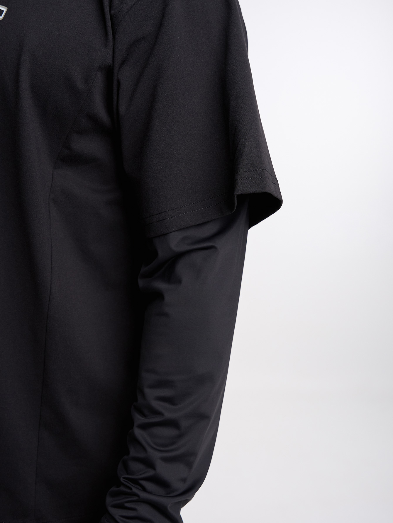 Men's Loose Fit Raglan Sleeve Casual 2 In 1 T-Shirt