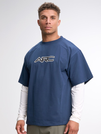 Men's Loose Fit Raglan Sleeve Casual 2 In 1 T-Shirt