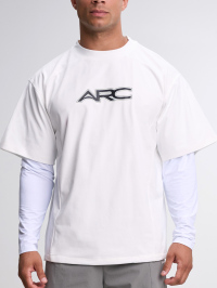 Men's Loose Fit Raglan Sleeve Casual 2 In 1 T-Shirt