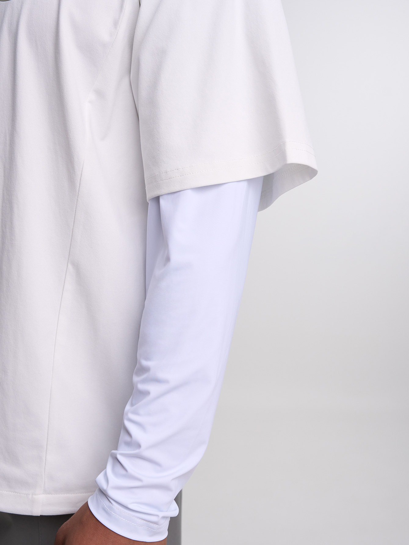 Men's Loose Fit Raglan Sleeve Casual 2 In 1 T-Shirt